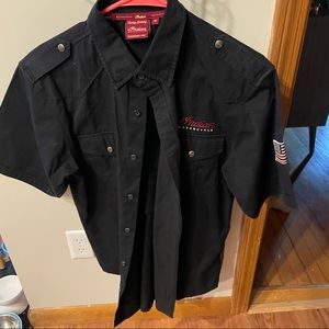 Indian Motorcycle short sleeve button down